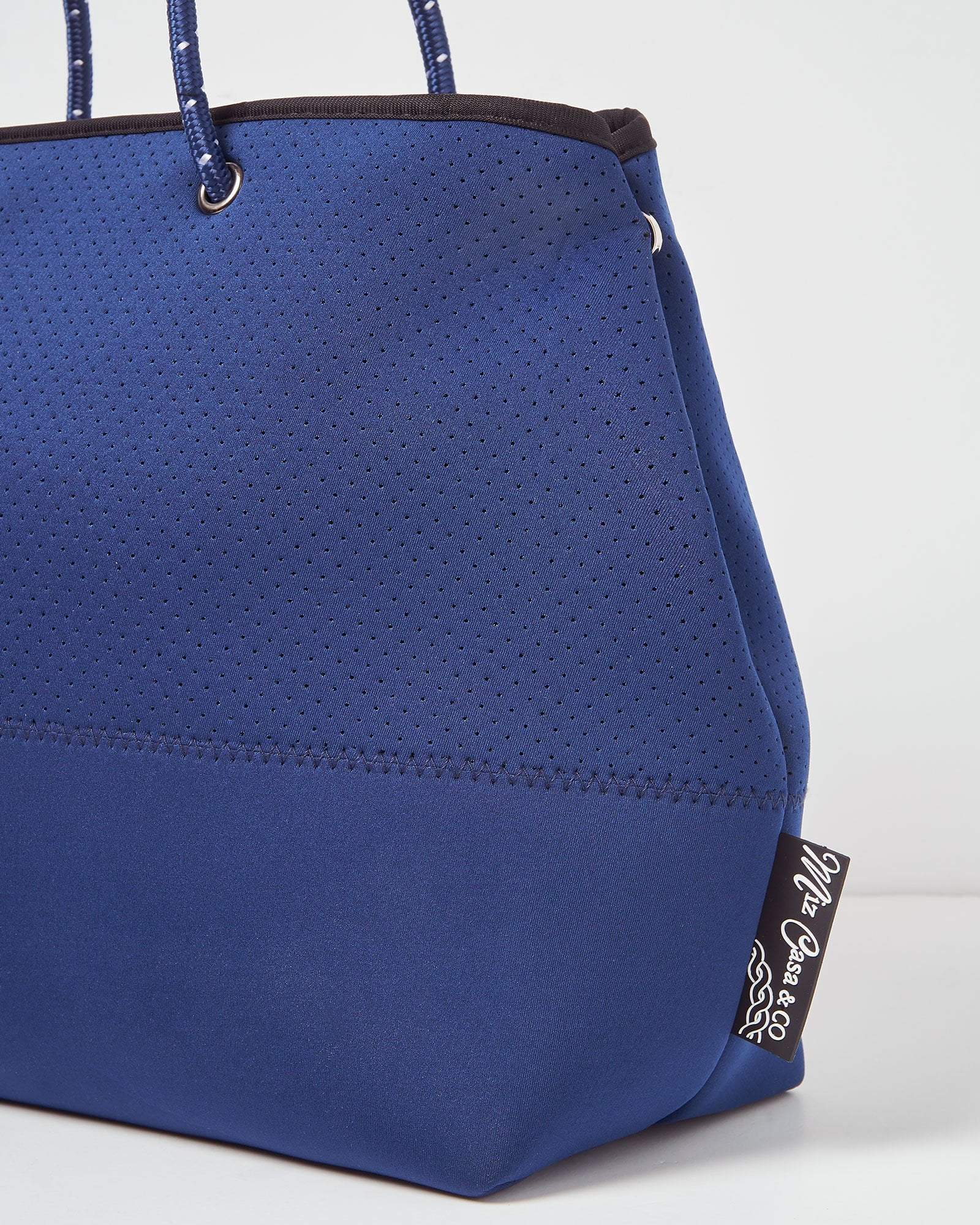 Miz Casa and Co Accessories One Size / Navy Blue Miz Casa & Co Ivy Neoprene Tote Bag Navy