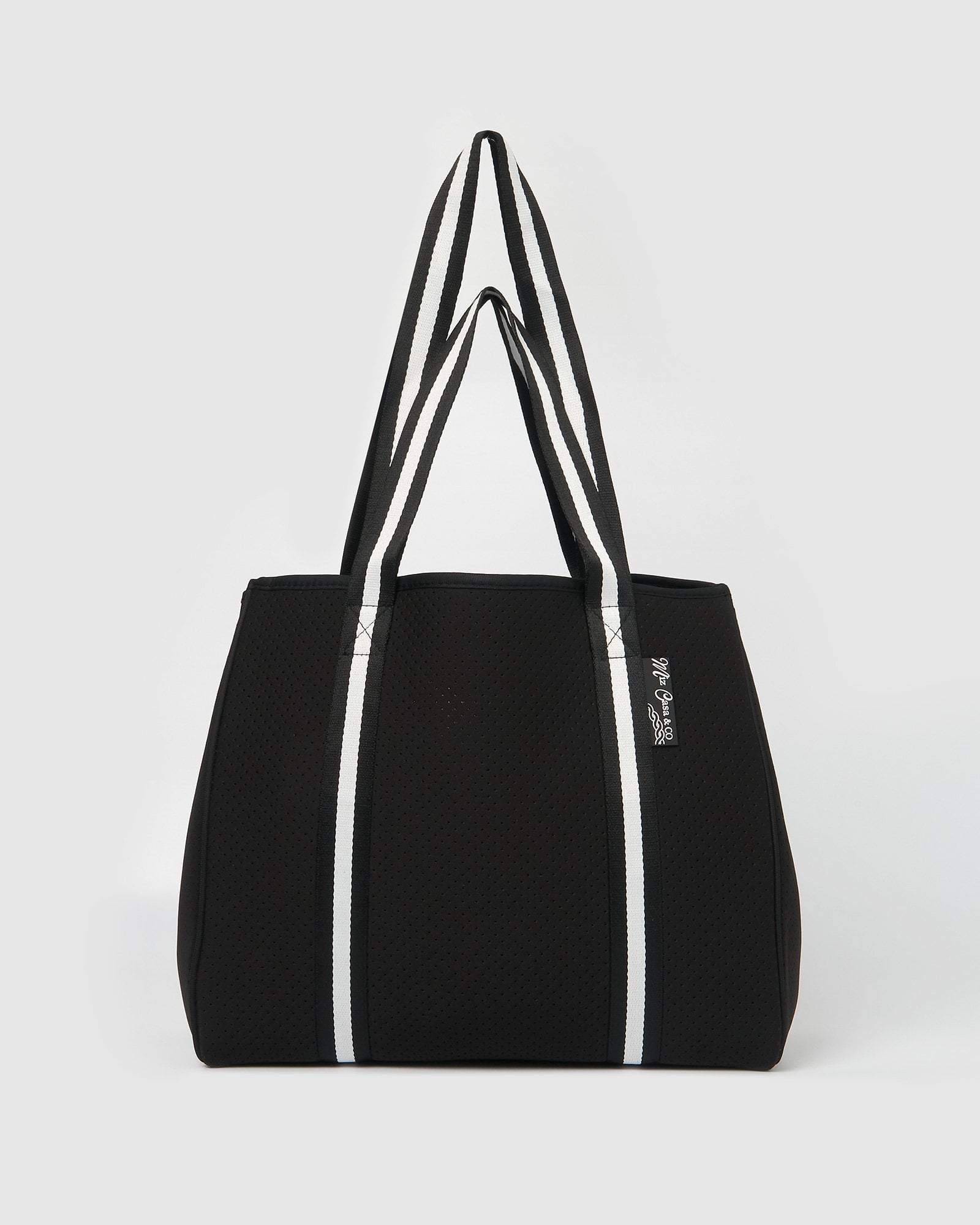 Miz Casa and Co Bags One Size / Black Miz Casa & Co California Neoprene Tote Bag Black