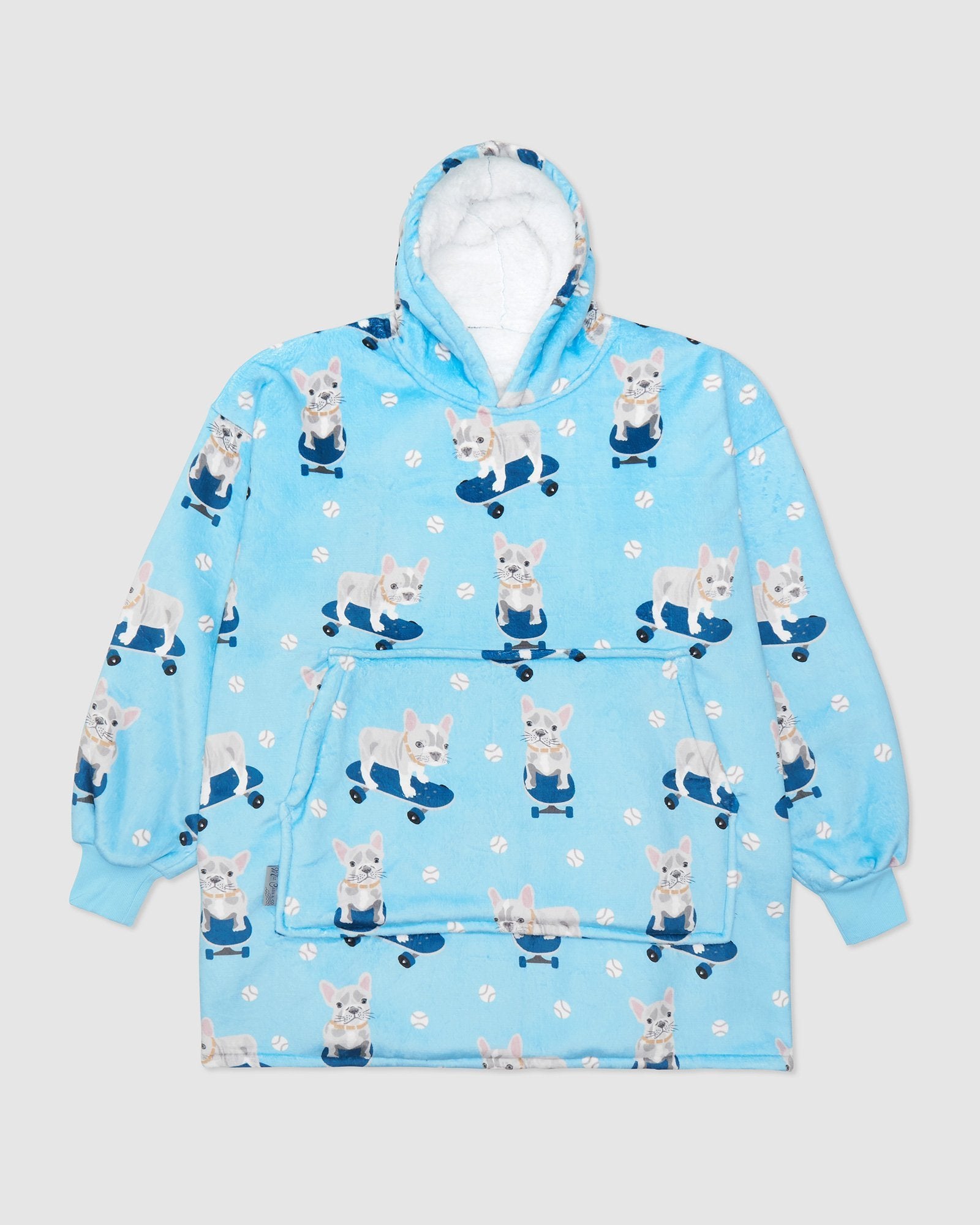 Miz Casa and Co Lounge Wear One Size / Bulldog Miz Casa & Co Luxury Hooded Blanket Bulldog
