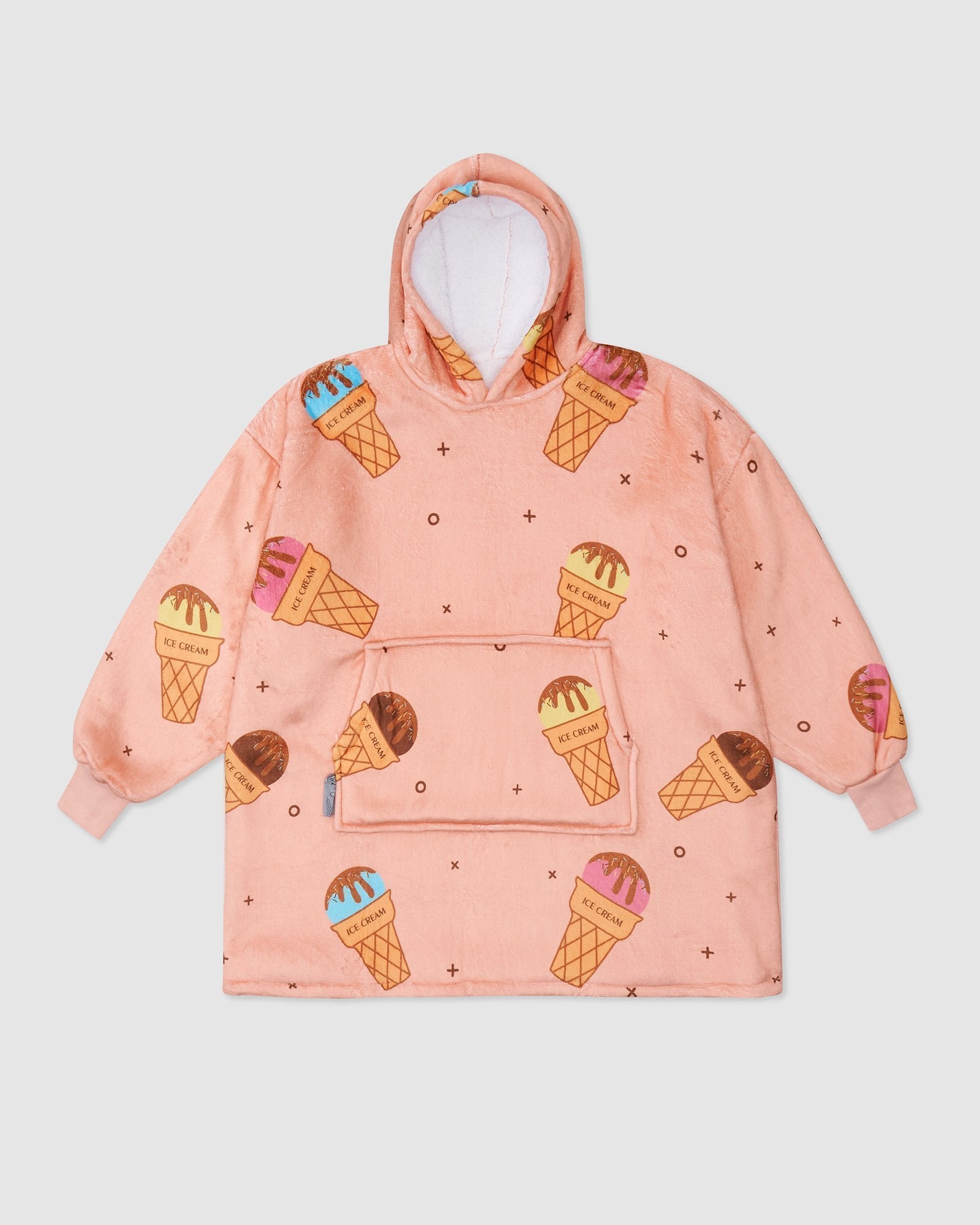 Miz Casa and Co Lounge Wear One Size / Ice Cream Miz Casa & Co Luxury Hooded KIDS Blanket Ice cream