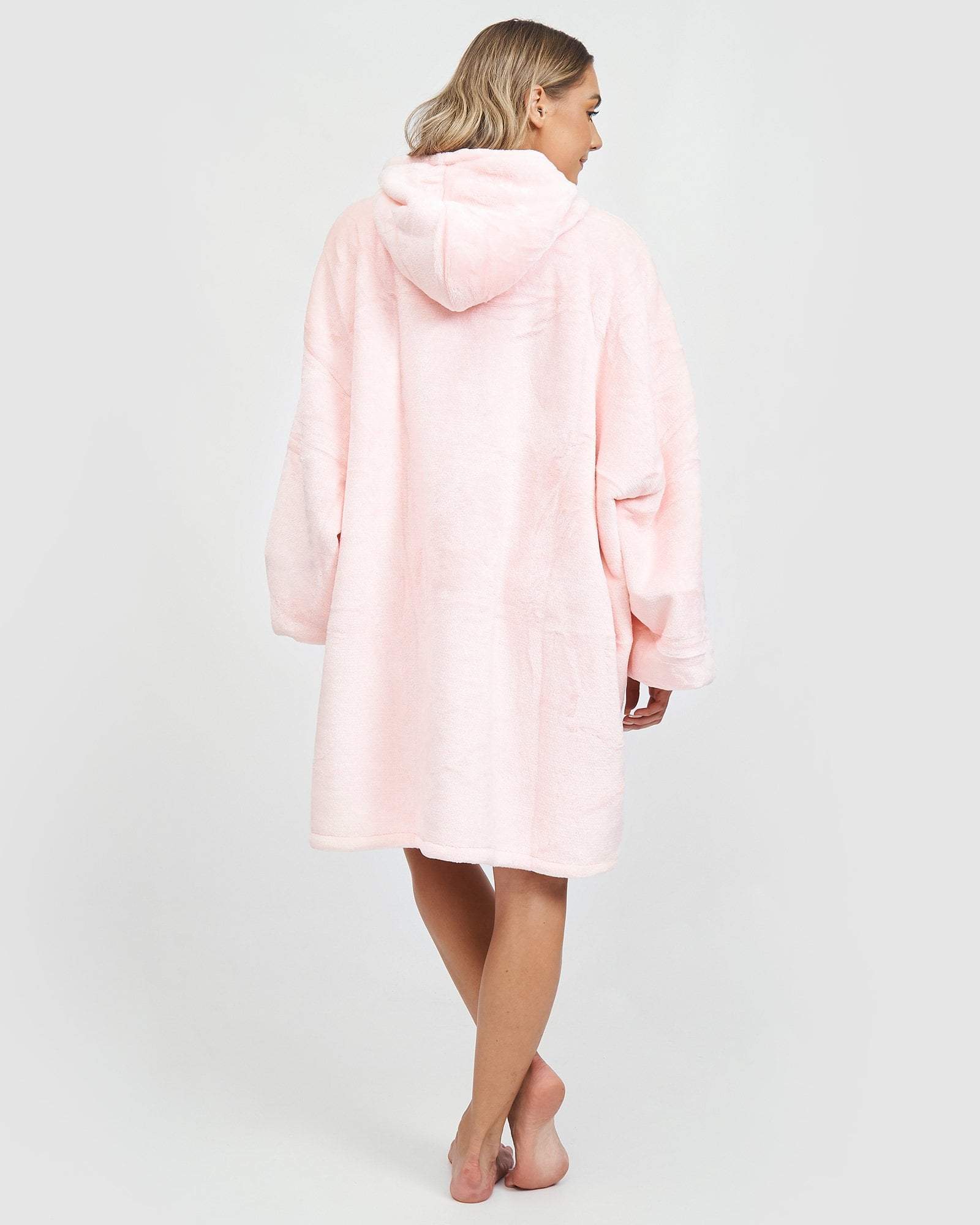 Miz Casa and Co Lounge Wear One Size / Pink Miz Casa & Co Luxury Hooded Blanket Pink