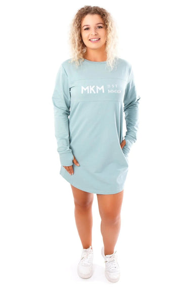 MKM Active Dress MIA SWEATER DRESS - MISTY JADE