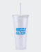 musclenation accessories 650ML MN Straw Cup - Clear Malibu