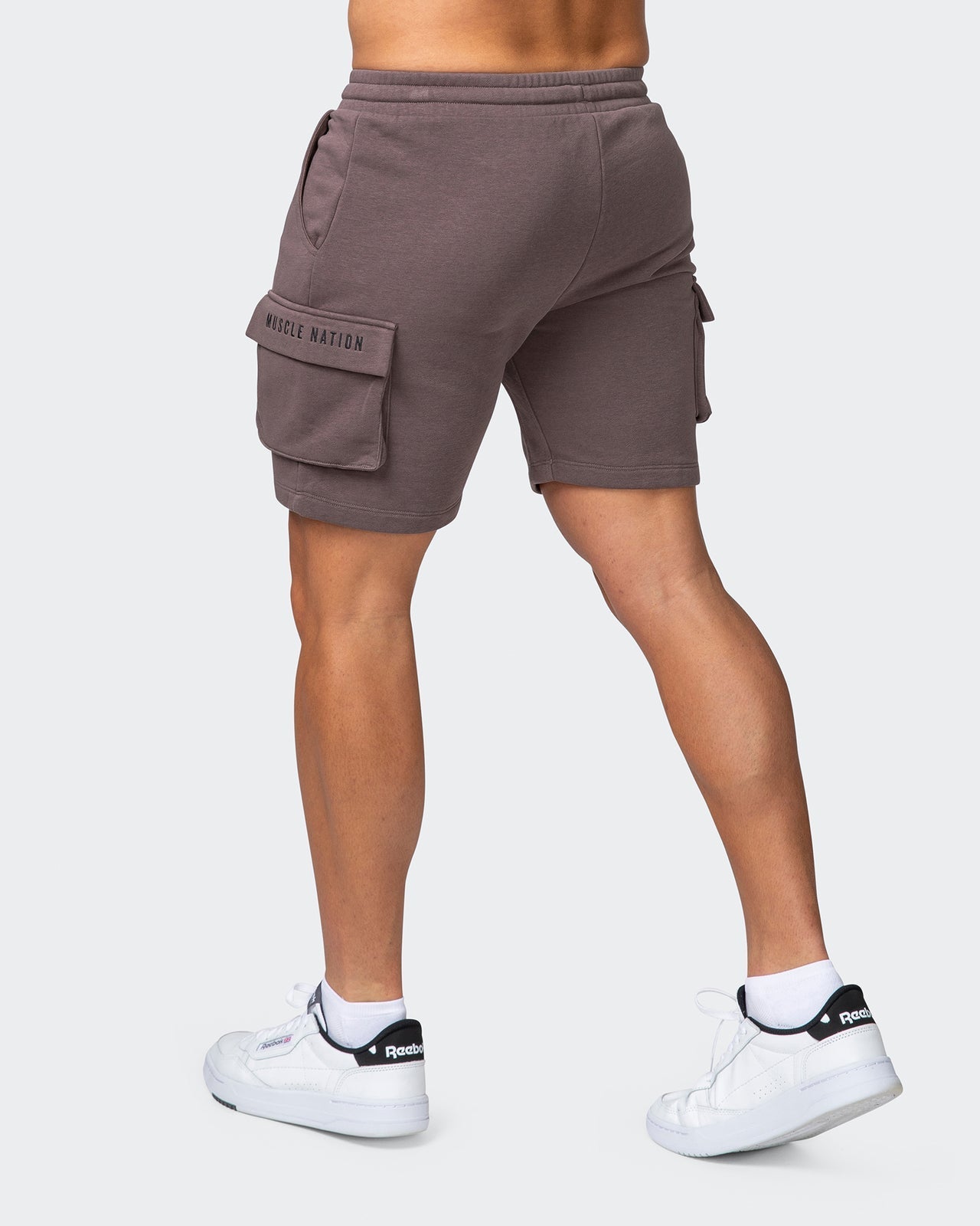 musclenation Activewear Cargo Vintage Shorts - Dark Taupe