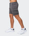 musclenation Activewear Cargo Vintage Shorts - Washed Charcoal