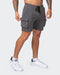 musclenation Activewear Cargo Vintage Shorts - Washed Charcoal