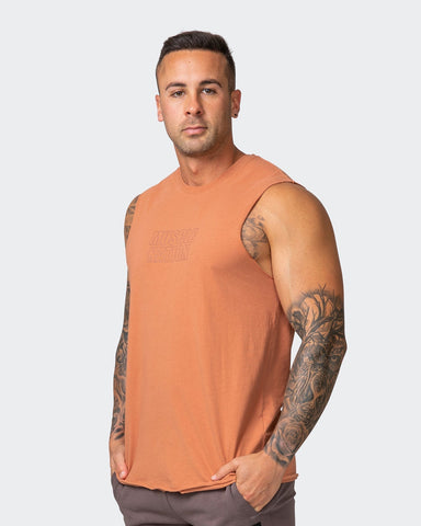 musclenation Activewear Classic Vintage Tank - Washed Sandstone