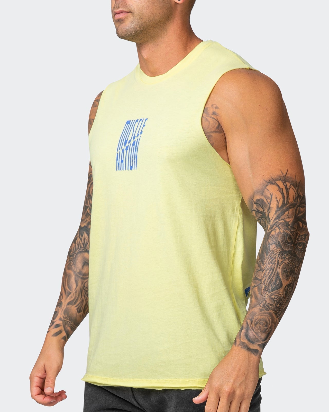 musclenation Activewear Maximise Vintage Tank - Sunny Lime