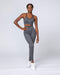 musclenation All Day Strap Seamless Bra - Charcoal Marl