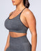 musclenation All Day Strap Seamless Bra - Charcoal Marl