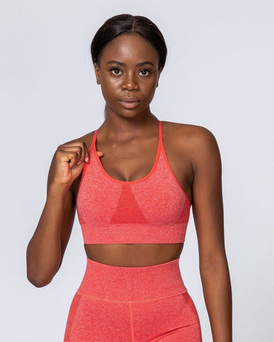 musclenation All Day Strap Seamless Bra - Poppy Marl