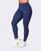 musclenation Ankle Length Scrunch Leggings - Midnight