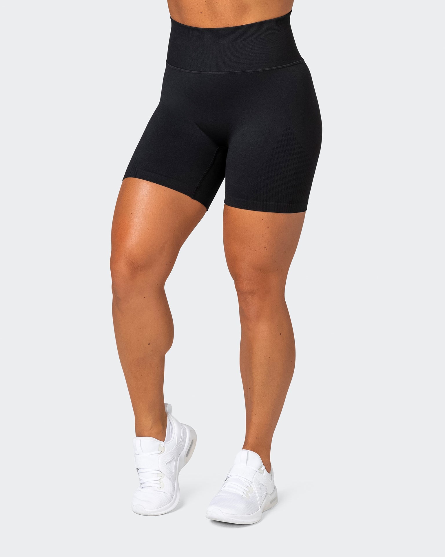 musclenation Bike Shorts Seamless Bike Shorts - Black