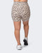 musclenation Bike Shorts SIGNATURE SCRUNCH BIKE SHORTS Cheetah Print