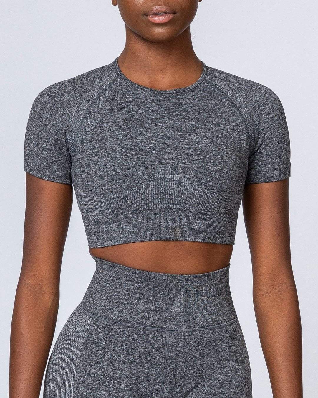 musclenation Classic Seamless Tee - Charcoal Marl