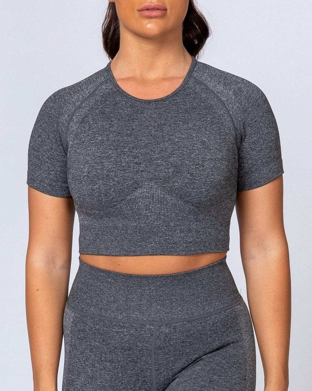 musclenation Classic Seamless Tee - Charcoal Marl
