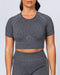musclenation Classic Seamless Tee - Charcoal Marl