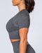 musclenation Classic Seamless Tee - Charcoal Marl