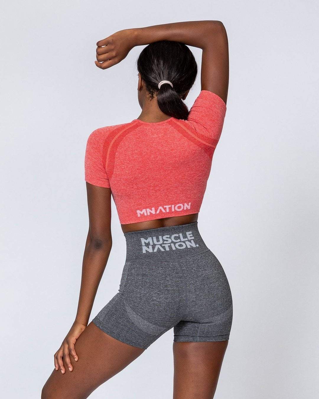 musclenation Classic Seamless Tee - Poppy Marl