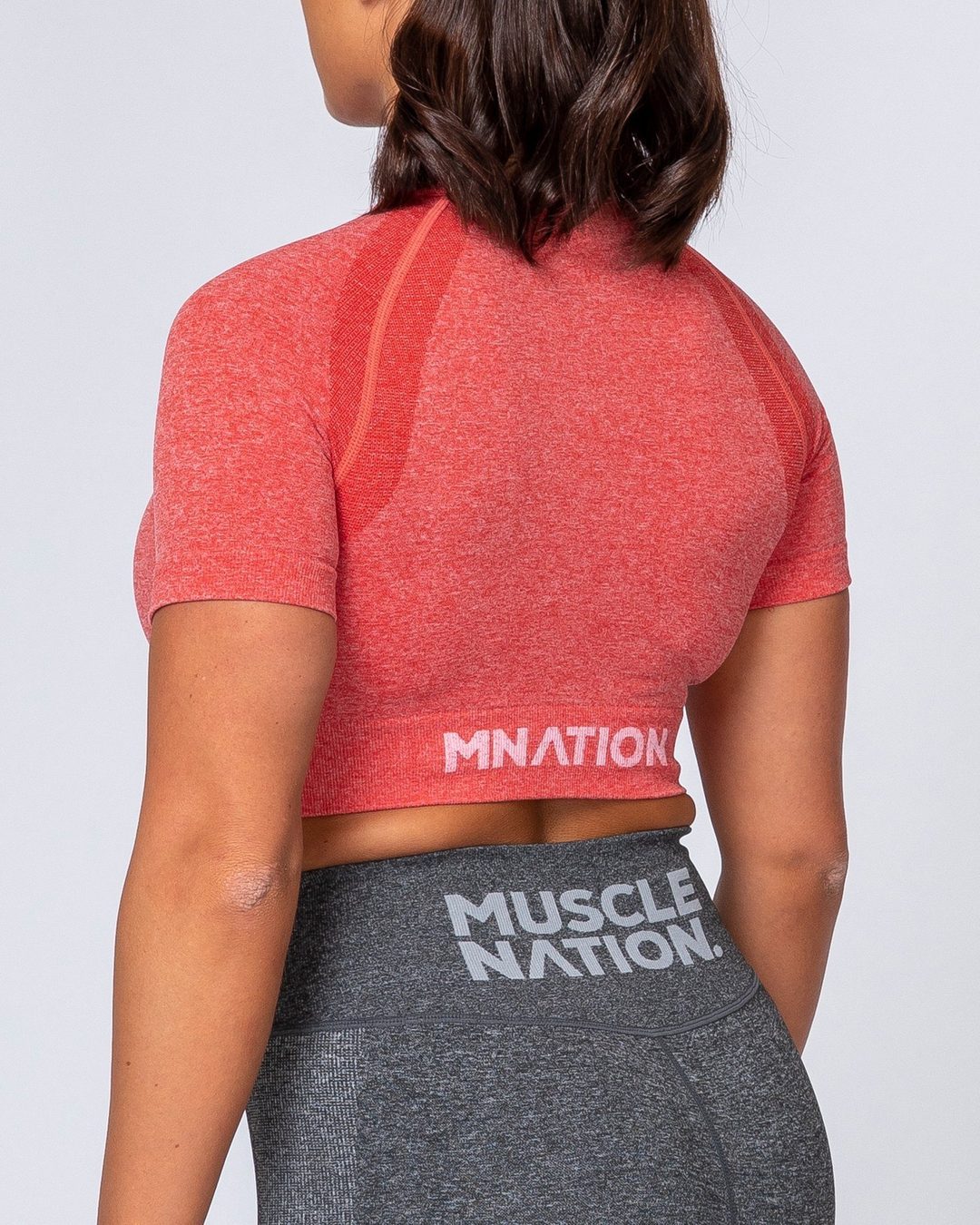musclenation Classic Seamless Tee - Poppy Marl