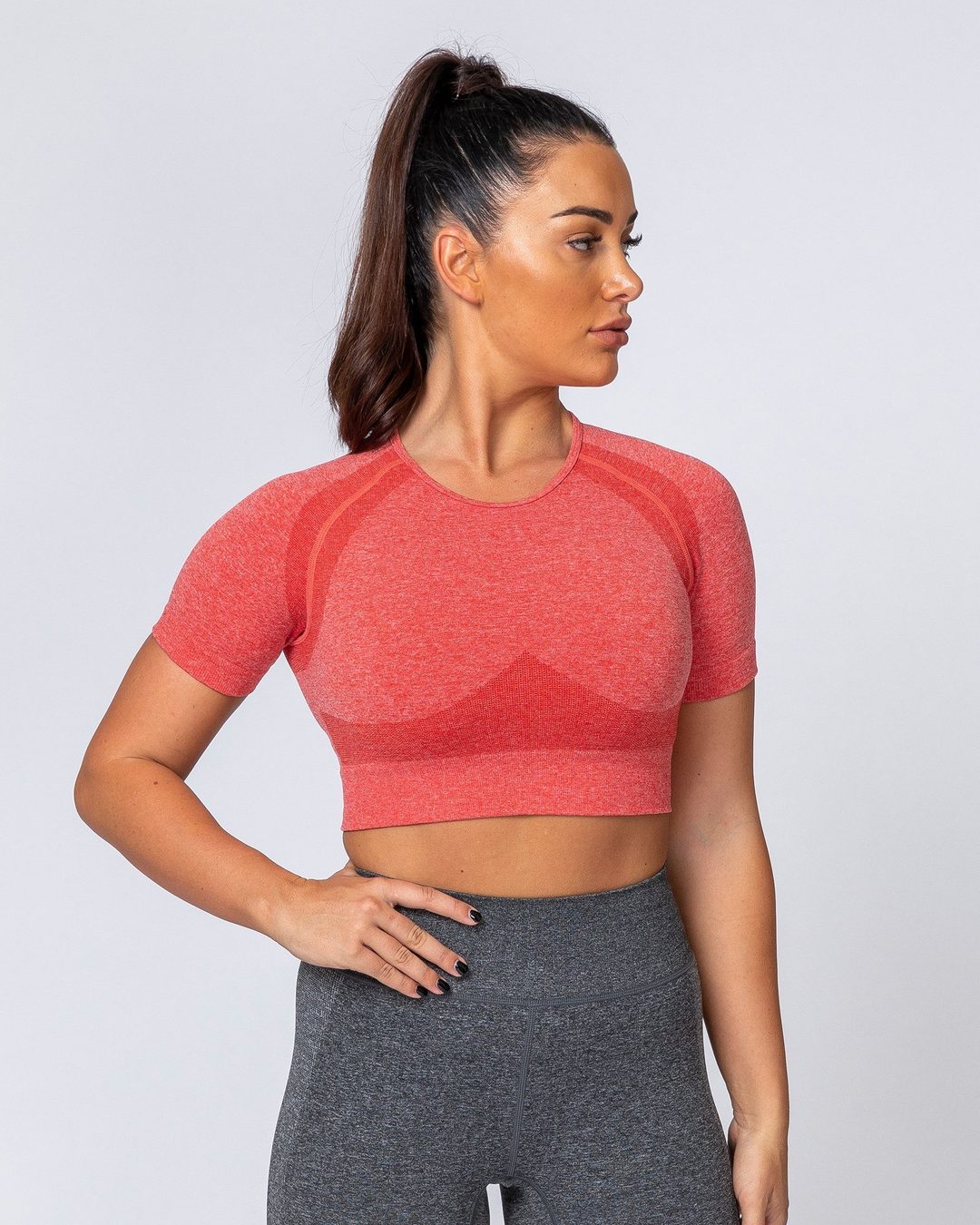 musclenation Classic Seamless Tee - Poppy Marl