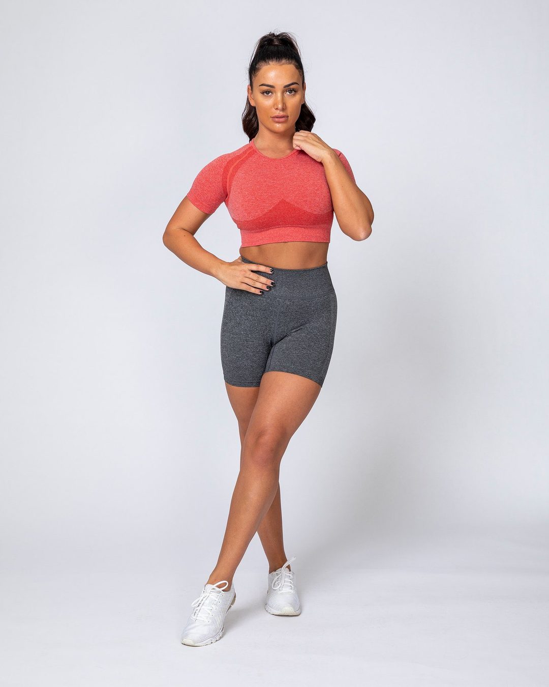 musclenation Classic Seamless Tee - Poppy Marl