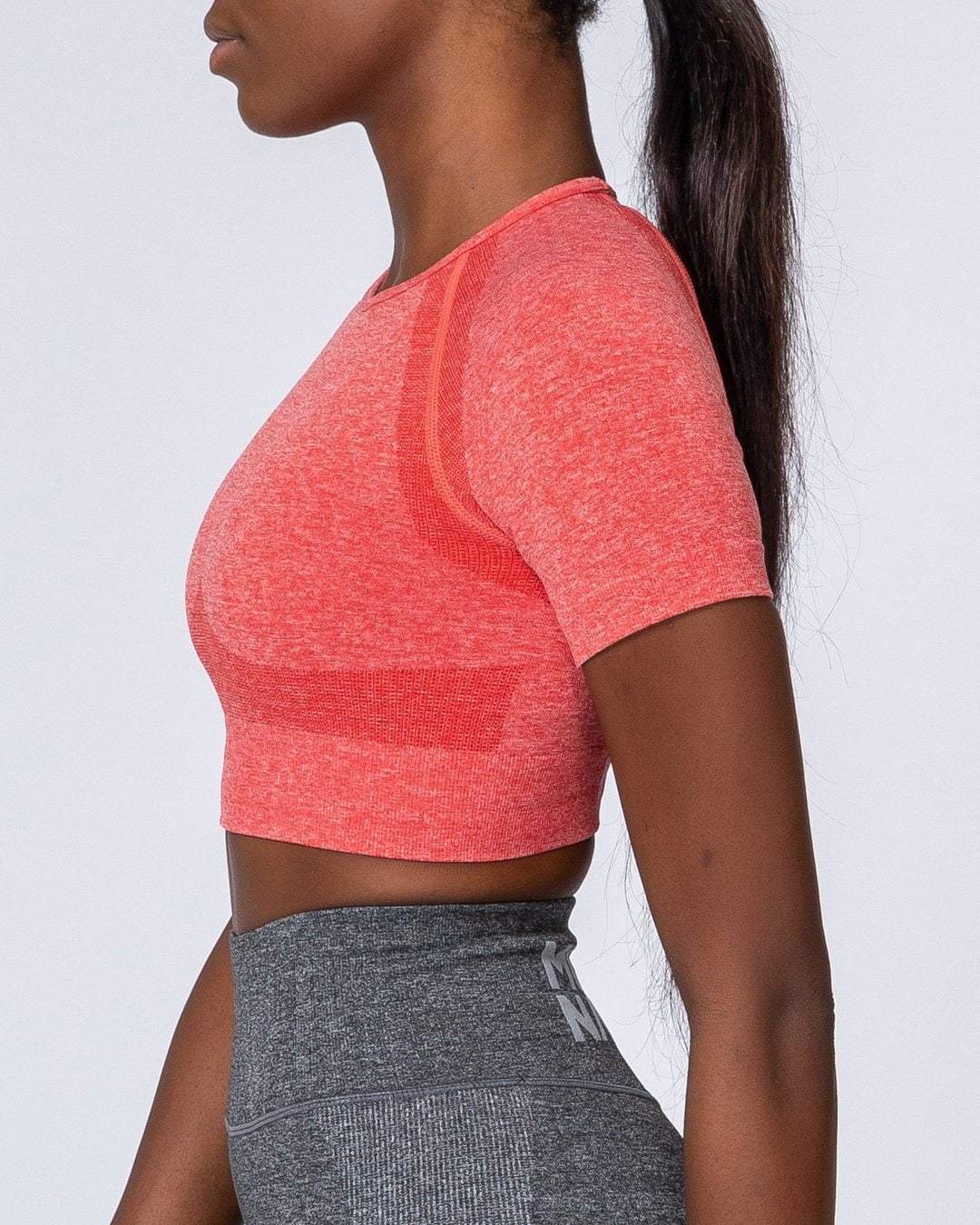 musclenation Classic Seamless Tee - Poppy Marl