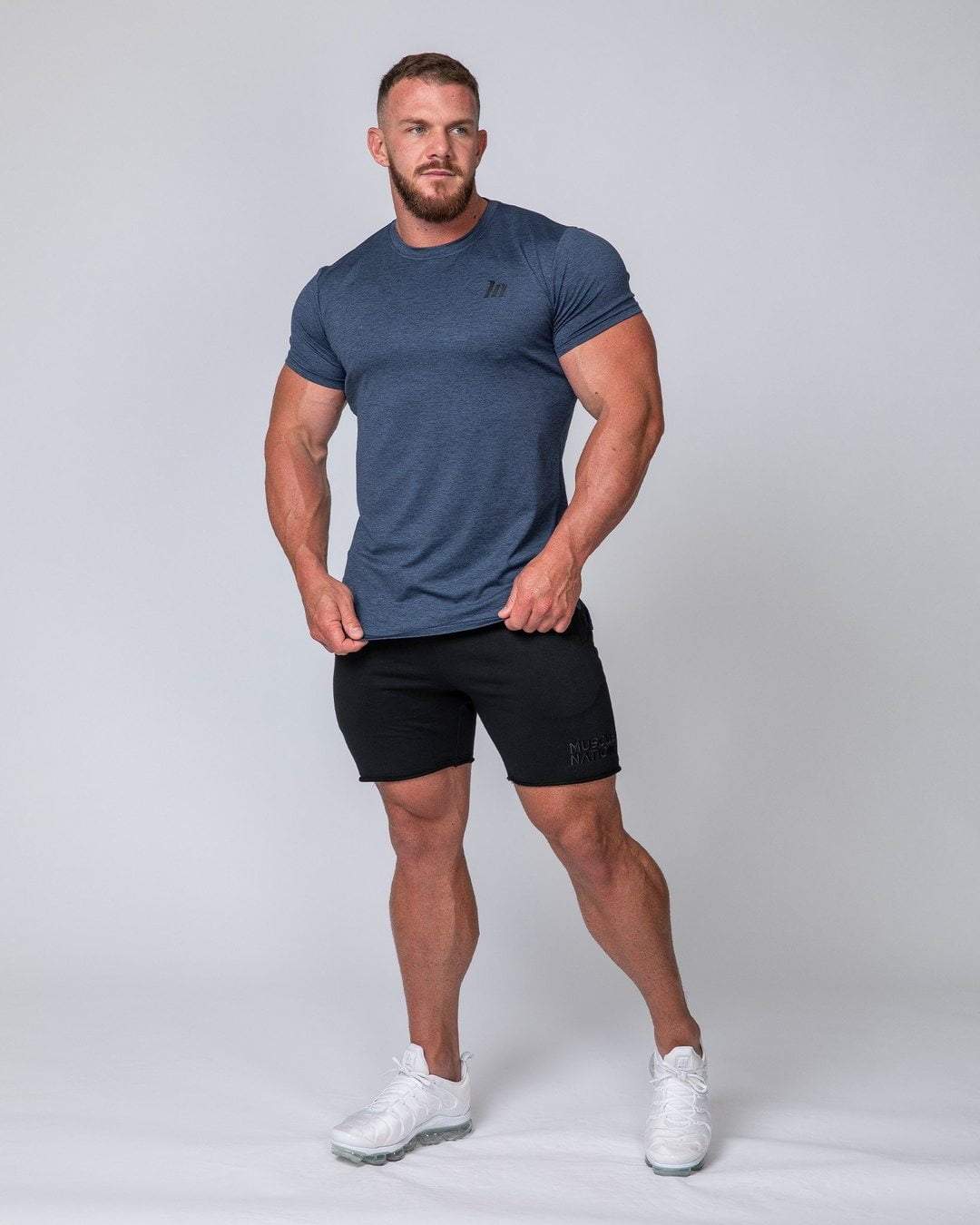musclenation ClimaFlex Tshirt - Navy Marl