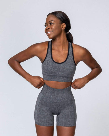 musclenation Comfort Seamless Bra - Charcoal Marl