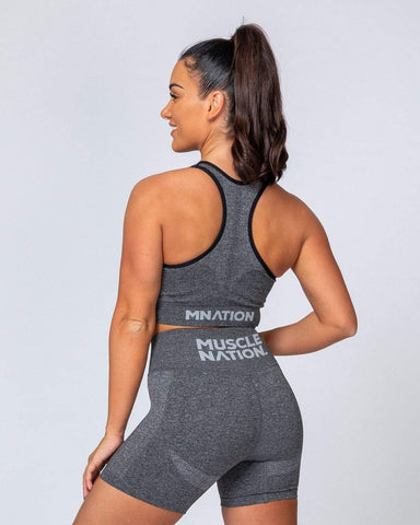 musclenation Comfort Seamless Bra - Charcoal Marl