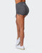 musclenation Copy of SIGNATURE SCRUNCH TIE UP BOOTY SHORTS Black