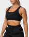 musclenation crop Top, sports bra LOUNGE CROP Black