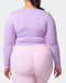 musclenation Crop Tops MN EVERYDAY CROPPED LONG SLEEVE TOP Lilac