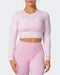 musclenation Crop Tops MN EVERYDAY CROPPED LONG SLEEVE TOP Rose Quartz