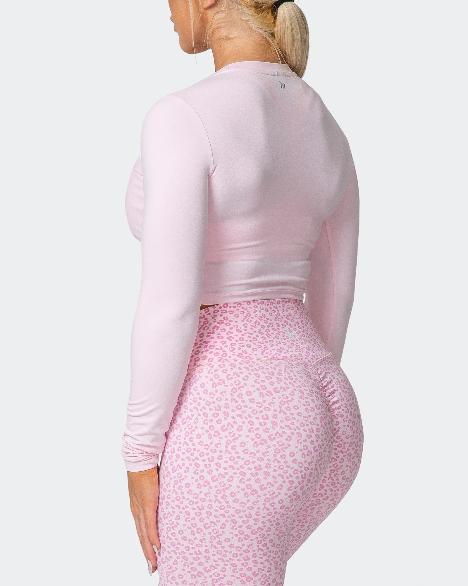 musclenation Crop Tops MN EVERYDAY CROPPED LONG SLEEVE TOP Rose Quartz