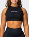 musclenation Crop Tops Stabilise Rib Cropped Tank - Black