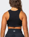 musclenation Crop Tops Stabilise Rib Cropped Tank - Black