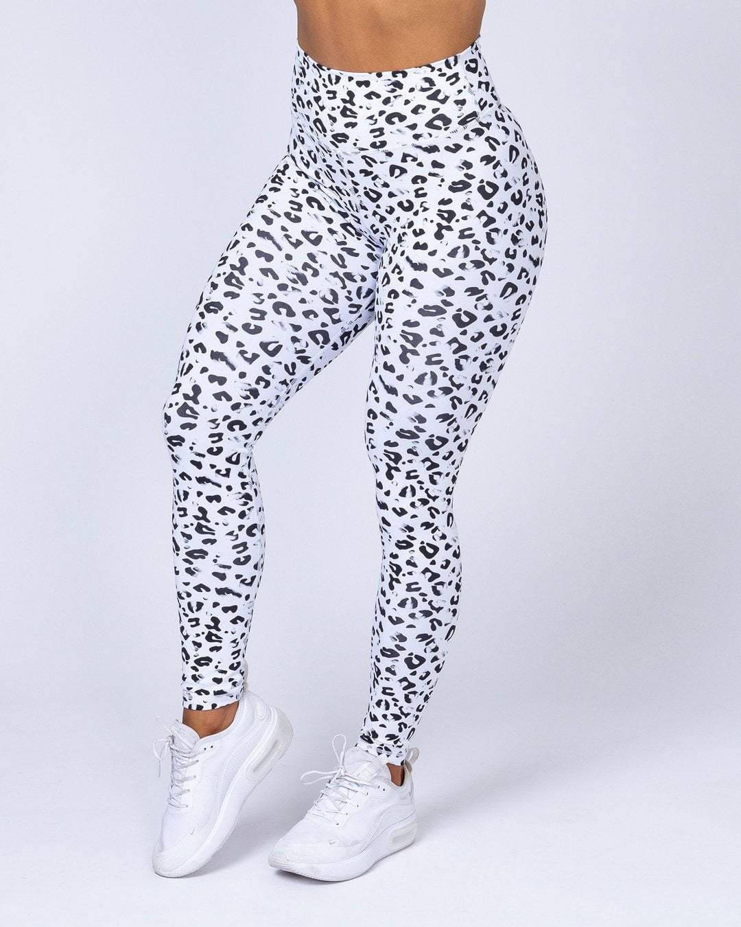 musclenation Full Length Scrunch Leggings - Snow Leopard