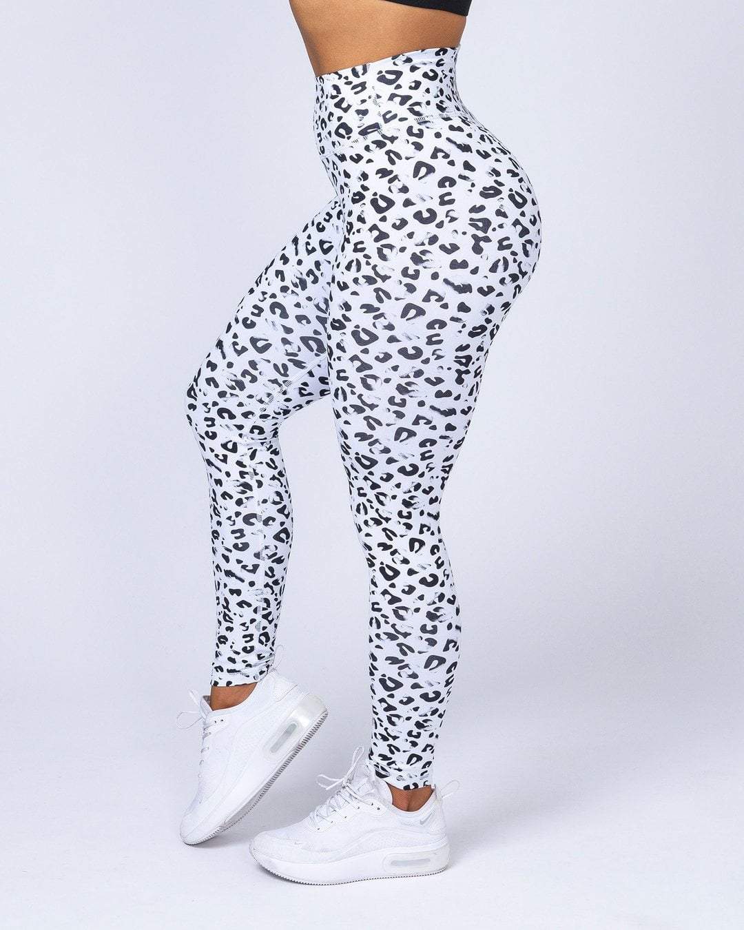 musclenation Full Length Scrunch Leggings - Snow Leopard