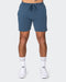 musclenation Gym Shorts Infinite Vintage Shorts - Washed Bluesteel