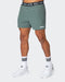 musclenation Gym Shorts Level Up Training 4" Shorts - Olive Smoke