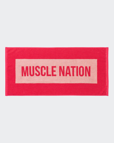 musclenation Gym Towel Default Level Up Sweat Towel (Small) -  Flamingo/Strawberry Cream