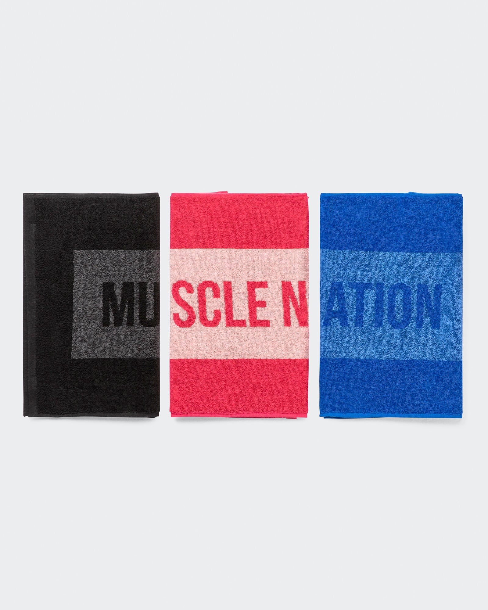 musclenation Gym Towel Default Level Up Sweat Towel (Small) - Sonic Blue/Vista Blue