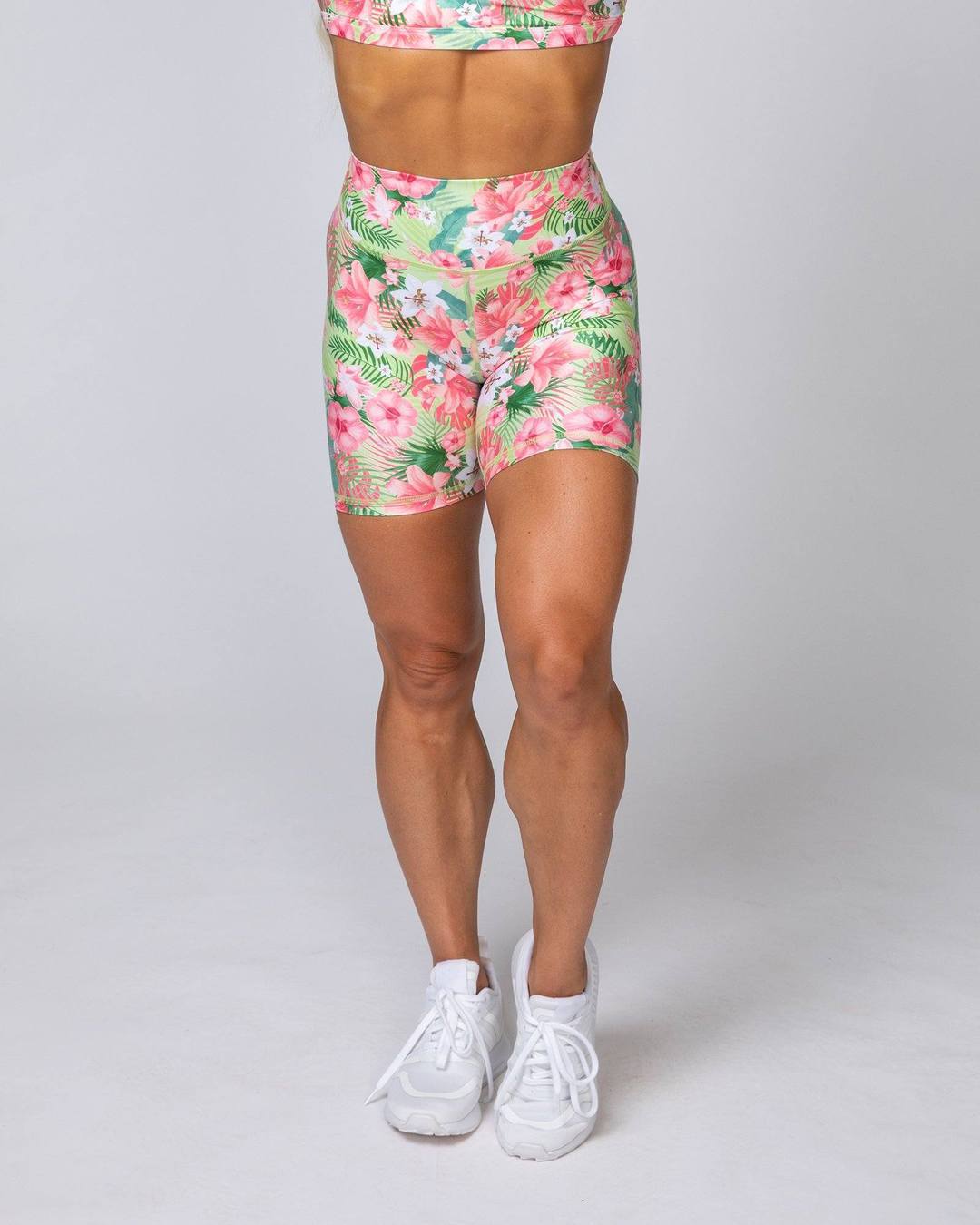 musclenation HBxMN Sweetheart Bike Shorts - Tropical Floral