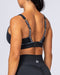 musclenation HIIT Bra - Black with Blue
