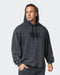 musclenation Hoodies Mens 3D Oversized Vintage Hoodie - Washed Black