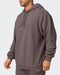 musclenation Hoodies Mens 3D Vintage Oversized Hoodie - Dark Taupe