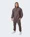 musclenation Hoodies Mens 3D Vintage Oversized Hoodie - Dark Taupe