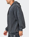 musclenation Jumpers Mens 3D Oversized Vintage Hoodie - Washed Black