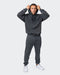 musclenation Jumpers Mens 3D Oversized Vintage Hoodie - Washed Black